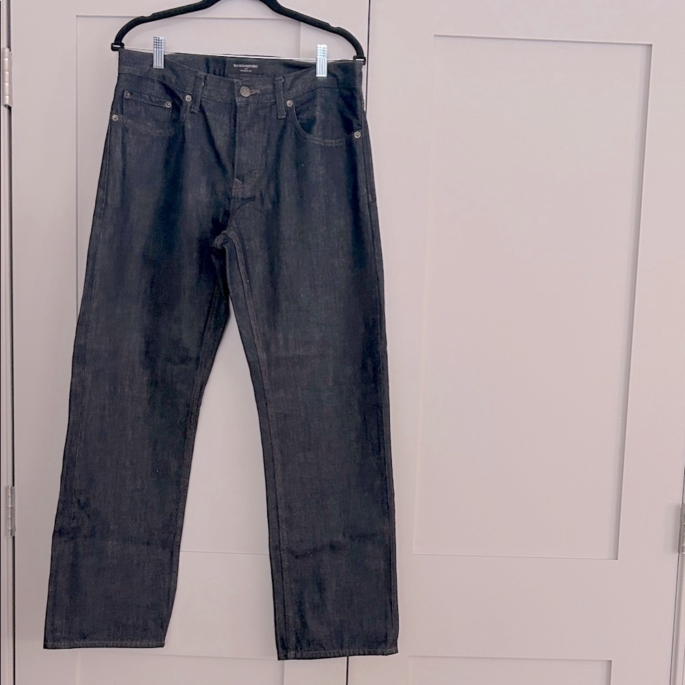 Men's Dark Blue Jeans - Straight Leg Like New!